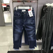 Baleno Benny Road Men New Micro-Slim Slim Jeans Old Retro Denim Quần dài Nam Han Chao