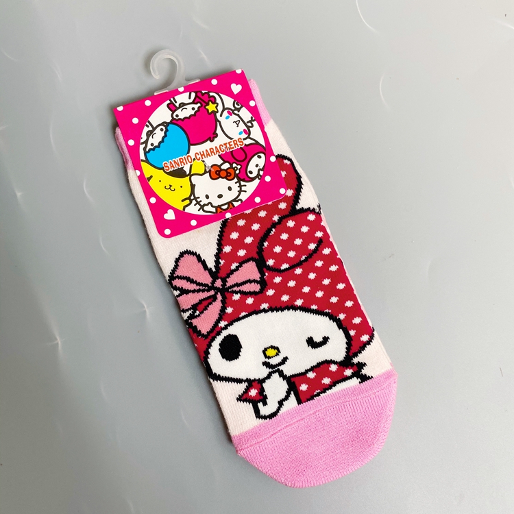 Big Pink Melody4 double free shipping foreign trade girl solar system Spring and summer melody Cartoon PC dog Straight board Socks lovely Soft sprout sanrio