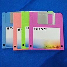 Дискеты 原装正品电脑软盘1.44m3.5寸磁盘a盘2hd绣花贴片机纺织机台式通用