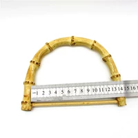 D Золотая бамбуковая ручка в сингле 14 см.