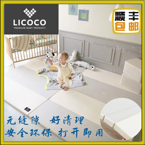 Импортный складной детский ковер, экологичный игровой коврик для ползания без запаха, в корейском стиле