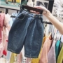 Trái tim mẹ, bé gái, quần jean, em bé, 2018, phiên bản mới của Hàn Quốc, quần áo trẻ em, 1-2-3 tuổi, quần áo trẻ em, quần dài short jean bé gái