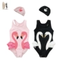 Đồ bơi cho bé Swan simi yêu côn trùng Châu Âu và Mỹ Các bé gái liên kết với đồ bơi trẻ em bột flamingo in áo tắm cho cha mẹ và con bộ đồ bơi trẻ em