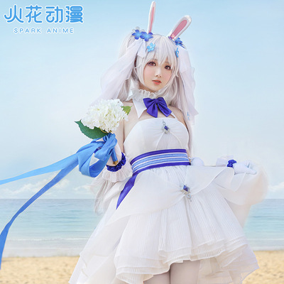 taobao agent 火花动漫 COS clothing Lafite Wedding White Rabbit and Oath Dresses COSPLE Costs Women