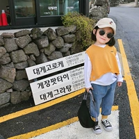 Áo len cho bé 2019 mùa thu mới cho bé phiên bản Hàn Quốc của áo len bé gái quần áo bé gái giản dị 1-3 tuổi 0 - Áo ghi lê áo phao trẻ em
