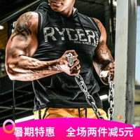 Cơ bắp tập thể dục vest nam trùm đầu không tay hood đào tạo thiết bị chạy thể thao vest vest vai mồ hôi thở áo thể thao nữ ba lỗ