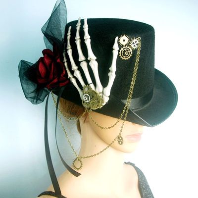 taobao agent New product free shipping steam punk retro gear cap magic hat party/magic/performance products spot