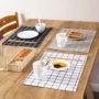 Nhà vải Tây thực phẩm mat Châu Âu bảng mat cách nhiệt pad dày bông và vải lanh chống nóng khăn trải bàn placemat bát mat coaster bán khăn trải bàn
