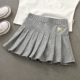 1743 Light Lotus Grey вышивая любимая плиссированная юбка
