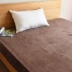 Mới off-line Giường flannel màu rắn tấm trải giường Tấm trải giường Máy có thể giặt được - Trang bị Covers Mua ga phủ giường Trang bị Covers
