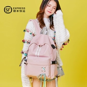 Túi sạc dạ quang vai nữ học sinh trung học cơ sở Phiên bản Hàn Quốc của khuôn viên hoang dã ba lô túi du lịch giải trí đơn giản - Ba lô