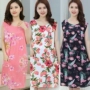 Tinh khiết bông lụa nightdress XL mùa hè của phụ nữ cộng với phân bón nhân tạo bông không tay đồ ngủ cotton lỏng nightdress mùa hè mát mẻ đồ ngủ voan mỏng