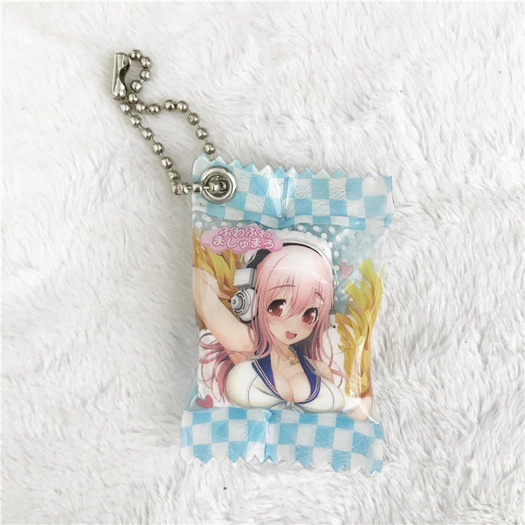 Super Sony BJapanese version bulk cargo Super Sonico  Garage Kit Fuji see bell Version Q spun sugar phone chain Rubber Pendant Pendant