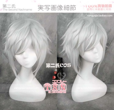 taobao agent 第二氏 Boco Dolphin Ramen Ape Dudu Jun help silver hair COS wig 755