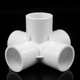 Phụ kiện đường ống cấp nước PVC Daquan nhựa 25 khuỷu tay ba chiều ba bốn chiều DIY kệ bể cá khớp nối nước trên và dưới 20 măng xông trượt co ống nhựa