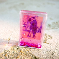 Polaroid, маленькие блестки для ногтей, фоторамка, акриловая прозрачная блестящая фотография, украшение, 3 дюймов