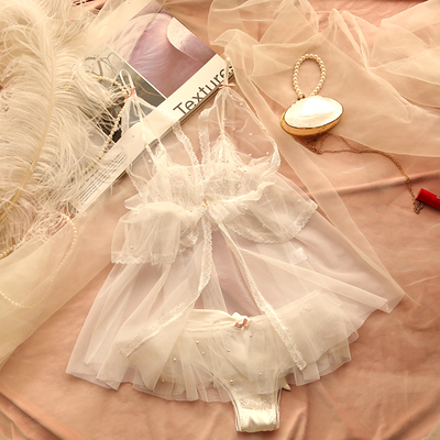 人鱼眼泪薄纱带珍珠睡裙管阿姨十点半巴士A-035白色性感透视睡衣-淘宝网 人鱼眼泪薄纱带珍珠睡裙管阿姨十点半巴士A-035白色性感透视睡衣-淘宝网