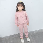 Bộ đồ bé gái mùa thu 2019 mới 1-3 tuổi 2 bé gái bé gái mùa thu hai mảnh phiên bản Hàn Quốc của quần áo thủy triều - Phù hợp với trẻ em