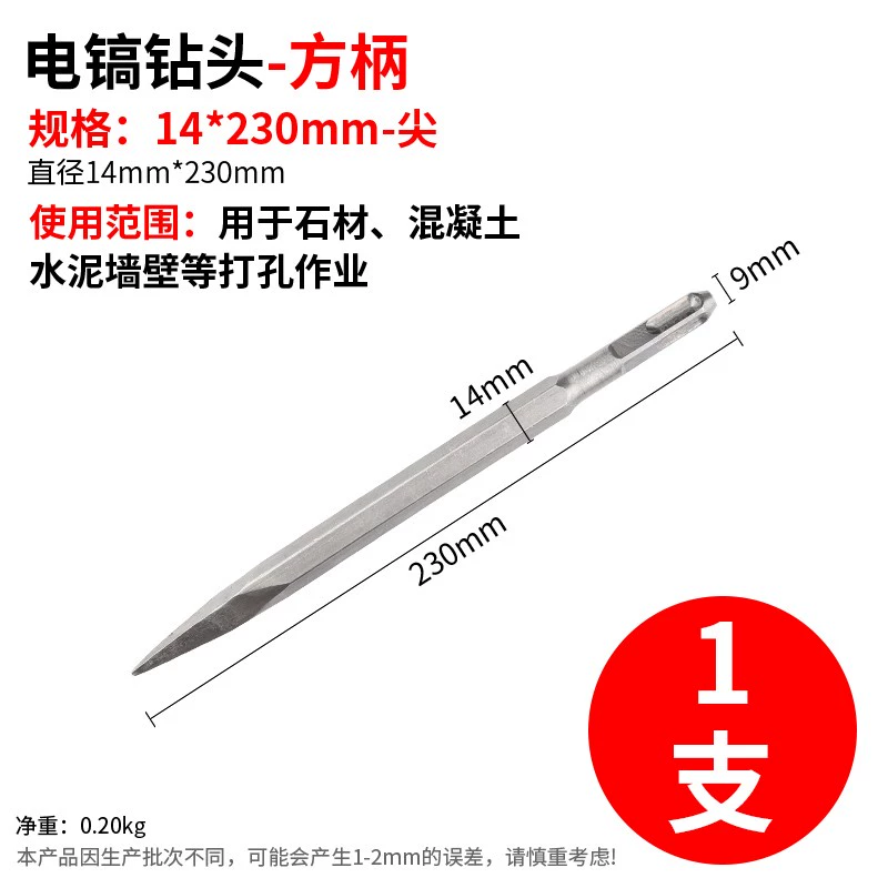 Tay cầm đầu Tay Ham ảnh Tổ chức tay cầm tròn tay cầm hình lục giác Ultra -thin Span Chisel Concrete Electric Pick mũi khoan kim cương 