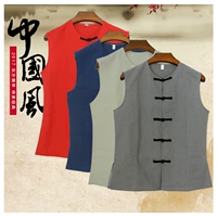 16 -летний магазин восемь цветов Толстая ткань китайский жилет мужской жилет жилет с жилетом