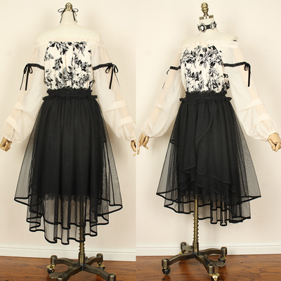 taobao agent Japanese classic soft shiffon flashlight, 2019, new collection, lace dress