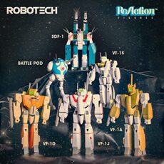 «Роботек» (Robotech) super7太空堡垒robotech 3.75英寸sdf1vf1s骷髅机天顶星可动人偶