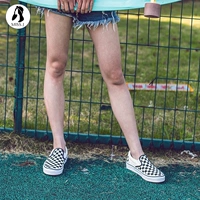 Miss Jin VANS checkerboard trượt trên một chân giày vải giày của nam giới giày của phụ nữ những người yêu thích giày VN-0EYEBWW giày bitis nữ