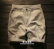 Nhật Bản mùa hè thương hiệu quần short đường phố rắn màu quần thường nam thẳng quần lỏng năm điểm kaki quần yếm - Quần short