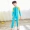 Quần dài tay cho trẻ em quần áo chống nắng Quần áo bé gái Xiêm bé trai học sinh trung học cơ sở khô nhanh đào tạo quần áo sứa