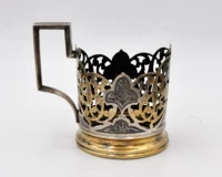 Советский союз Caucasus Black Silver Craft Craft Carbing Gold Global Antique Cup 2