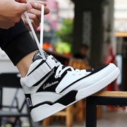 Mùa hè của nam giới giày tăng 8 CM giày thủy triều cao để giúp giày giày vô hình tăng 10 cm thể thao thoáng khí giày bóng rổ