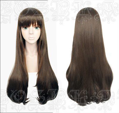 taobao agent Wonderful Paradise PRIPARA Black Susuju cos wig dark brown 80cm hair tail large inner roll