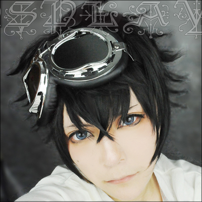 taobao agent [Rabbit Dimension] Karneval carnival gareki flower gravel COS wig black model