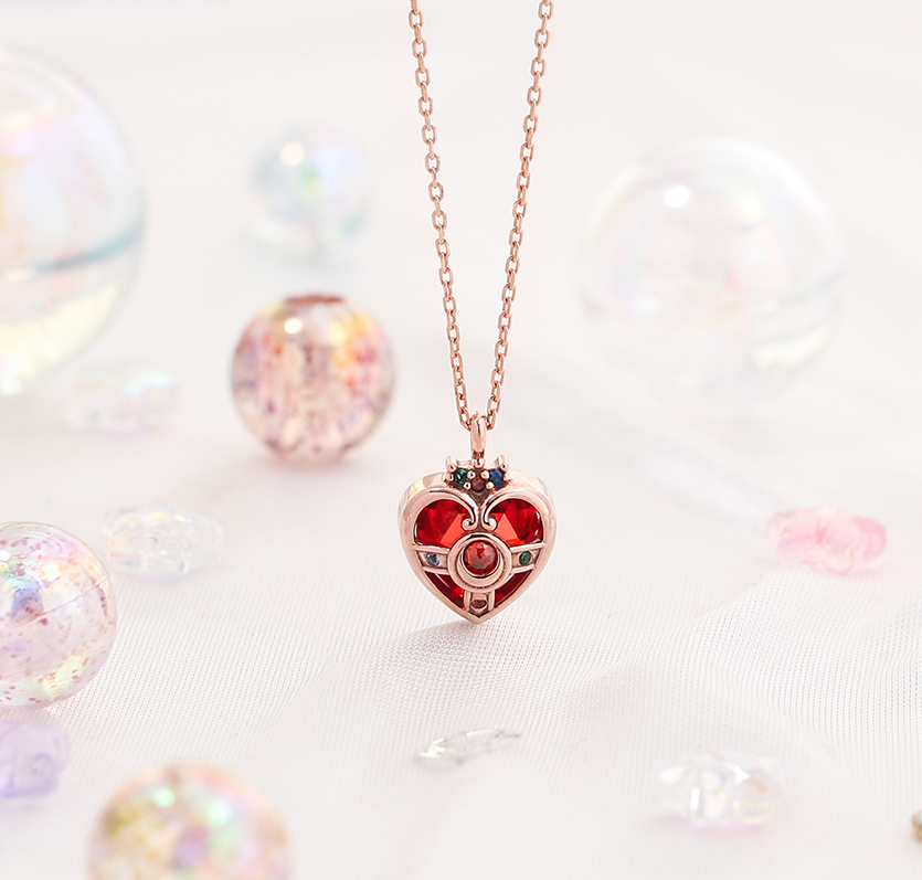 The Heart Of The Universe Necklacegoods in stock Second bullet OST Sailor Moon jointly ornaments Silver Necklace necklace Pendants the republic of korea Purchasing agent new pattern