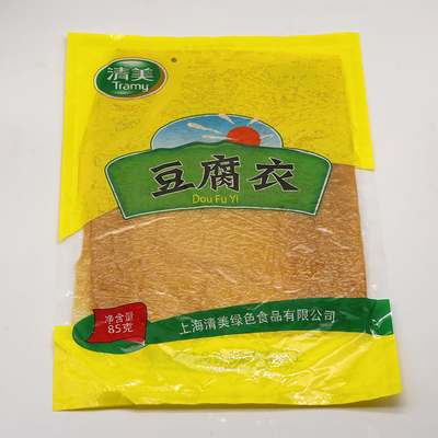 Кожа тофу Qingmei 85 г * 2 упаковки тофу с маслянистой соевой кожей для приготовления блинчиков с начинкой, галантерейных товаров с жареными колокольчиками, тысяч шкурок, творожных палочек из фасоли ручной работы