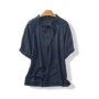 36989 mùa hè mới của phụ nữ màu rắn đơn giản tie ngắn tay áo sơ mi lỏng mỏng áo T-Shirt Tháng Bảy 21 các kiểu áo sơ mi