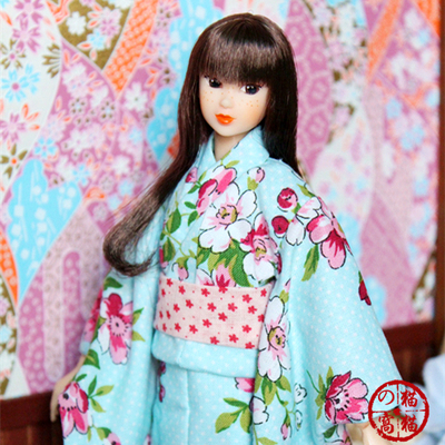 taobao agent 【Cat and Cat's Nest】 AZONE1/6 women's blue wave dot pink cherry blossom cherry blossoms mmk small cloth OB/LICCA
