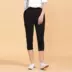 2018 mới bông và vải lanh cắt quần nữ mùa hè phần mỏng Hàn Quốc phiên bản của hoang dã mỏng lỏng chân quần âu quần của phụ nữ quần thể thao nữ dài Khởi động cắt