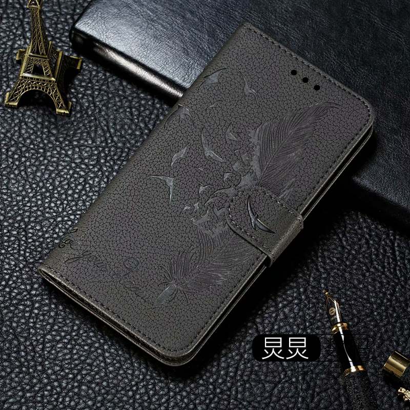 Samsung A8 & 2018 & GrayFor Samsung A5 A7 A7 A9 2018 paragraph Mobile phone set silica gel Clamshell  Insert card Leather case personality originality