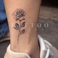 Тату на руку, татуировка, тату наклейки с розой в составе, новая коллекция, в цветочек, 3 шт