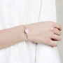 [Mua hai tặng một miễn phí] sterling bạc bracelet bracelet trang sức để gửi bạn gái của mình để gửi mẹ-in-law quà tặng đa năng push-pull vòng đeo tay vòng tay trơn vàng 18k
