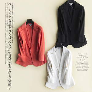 Mùa xuân và mùa hè mới ba chiều cắt mỏng đi lại lụa nhỏ phù hợp với một nút đơn giản phù hợp với áo khoác mỏng nữ