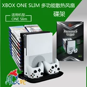 Quạt làm mát đa chức năng Xbox one SLIM + đế giữ đĩa Phiên bản XBOXONE SLIM sạc quạt sạc - XBOX kết hợp