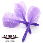 CONDOR mô hình kết cấu đá màu tím một cánh phi tiêu nhỏ hình vuông phi tiêu đuôi phi tiêu đuôi - Darts / Table football / Giải trí trong nhà