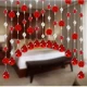 Tùy chỉnh 
            hạt pha lê rèm hoa hồng phân vùng rèm cửa rèm trang trí màn hình lối đi phòng khách phòng ngủ rèm phòng tắm mà không cần đục lỗ màn hạt gỗ