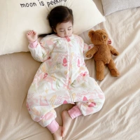 Детский спальный мешок в летних детях осенью и зимний тонкий хлопок -утолщенная манжета может быть снята на весну.