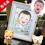 Мультяшная шерстяная картина, делается под заказ, ручная роспись