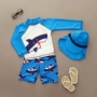 Sản phẩm mới trẻ em đồ bơi trai đẹp trai cá mập chia trong các trẻ em lớn kem chống nắng bảo vệ UV đồ bơi thủy triều đồ bơi cho bé trai