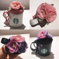 Starbucks, розовый белый черный кошелек, подвеска, 2019 года