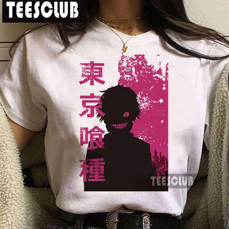 Milky WhiteJapaneseAnimeTokyoGhoulTShirt Japan comic Tokyo Ghoul periphery T-shirt